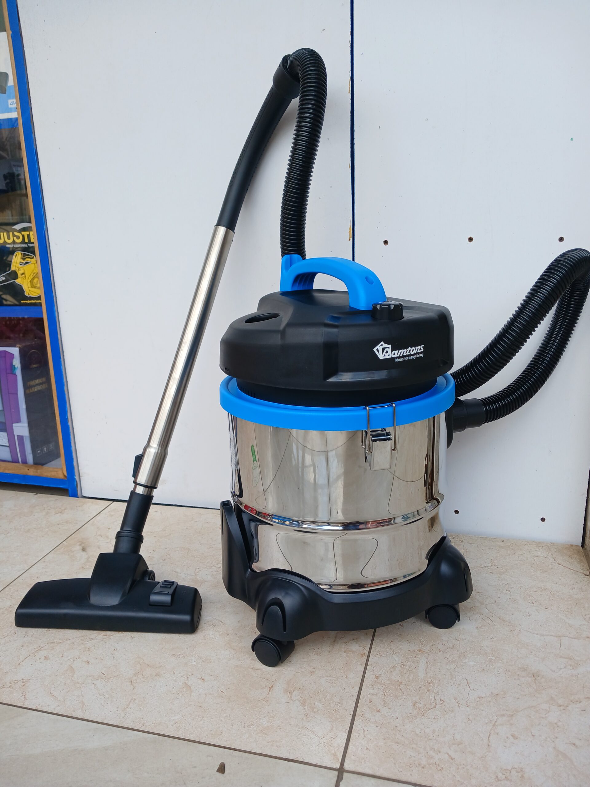 Ramtons RM/553 wet and dry vacuum cleaner with 21-litre stainless steel tank and 1400W motor