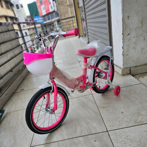 Ladybird Girls Kids Bicycle Size 16″ – Pink/White