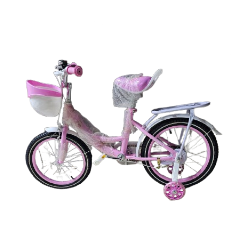 Ladybird Girls Kids Bicycle Size 16 with Training Wheels and Front Basket
