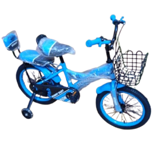 Kid’s Bicycle Size 16 Strong Frame With Support Wheel offers stability, safety, and comfort for beginners learning to ride with removable training wheels.