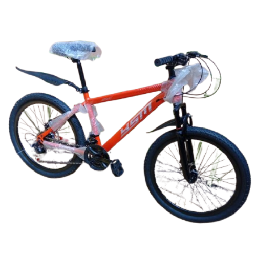 Mountain Bike Size 24 with suspension fork and disc brakes offers comfort, stability, and reliable performance for city and off-road riding.
