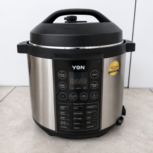 VON 6L Digital Electric Pressure Cooker with 15 Cooking Programs