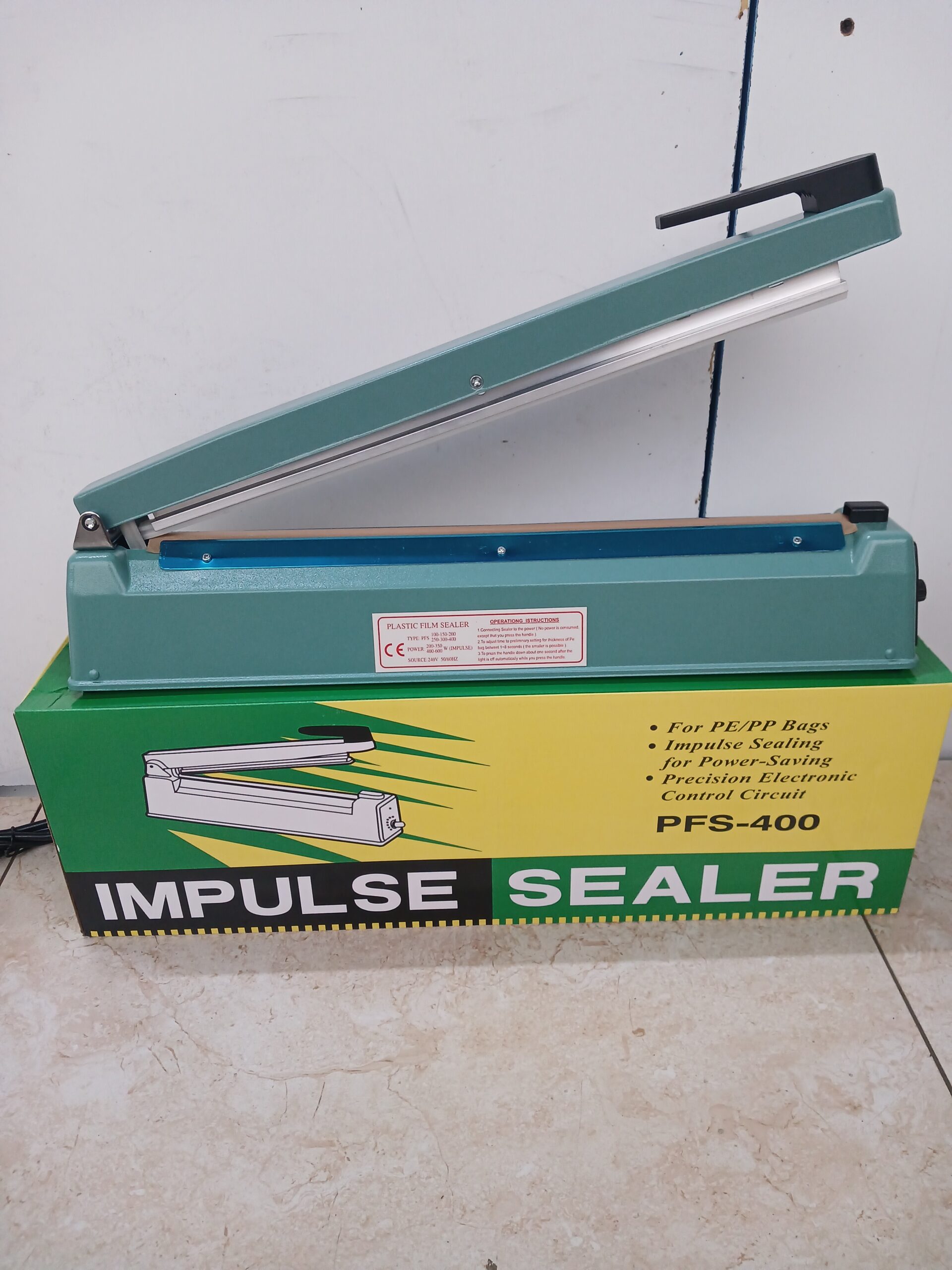 PFS-400 impulse heat sealer machine for sealing plastic packaging bags