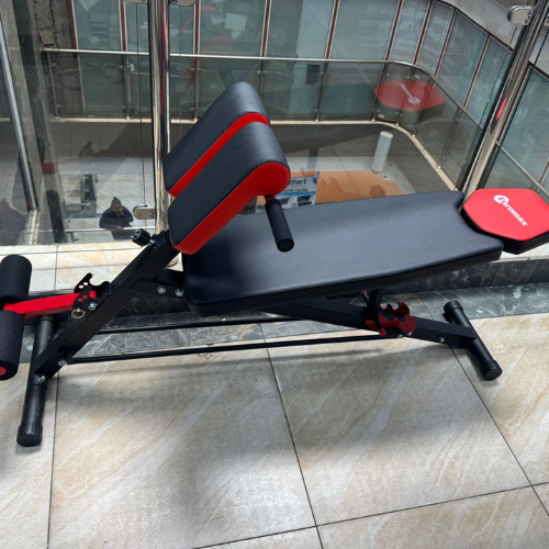 Adjustable Decline Sit-Up Bench with Leg Support