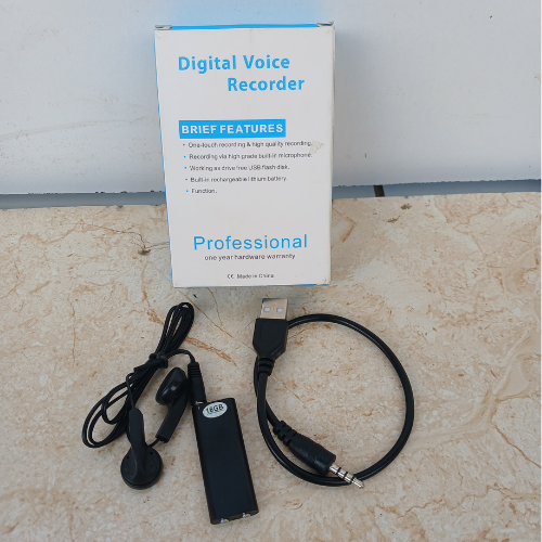 16GB Portable Digital Voice Recorder with MP3 Playback