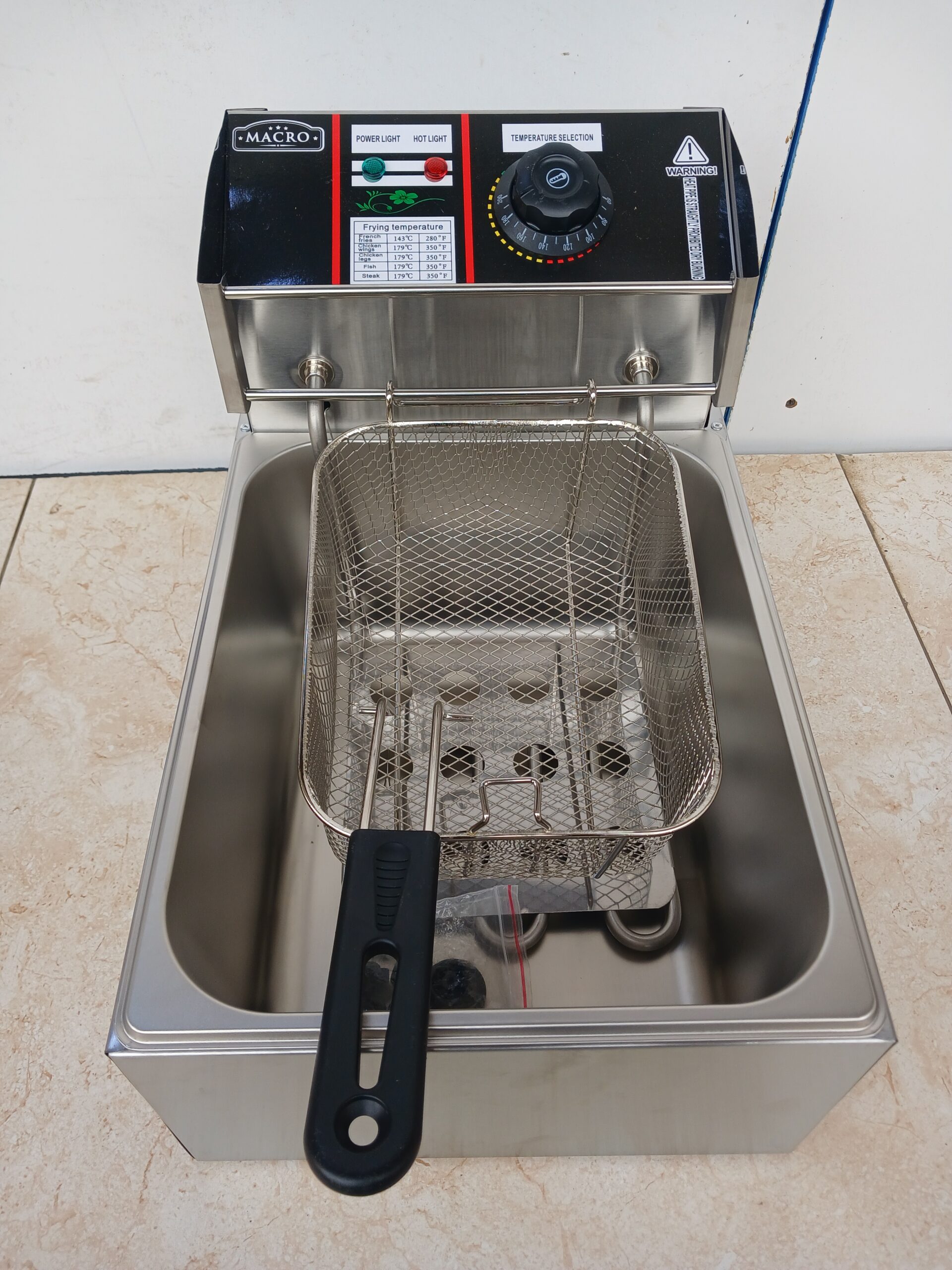 Single Tank 6L Electric Deep Fryer