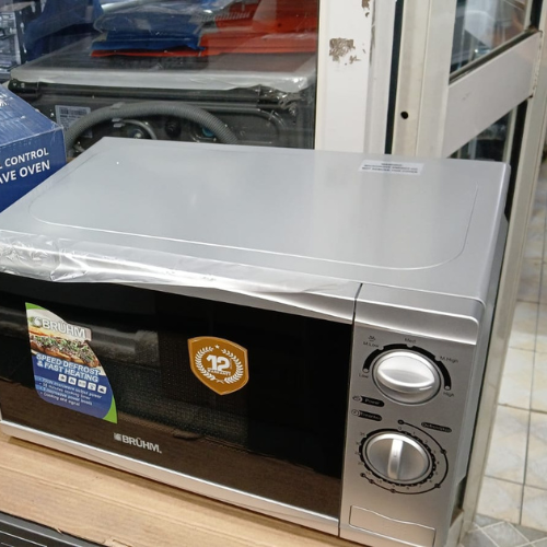 Bruhm 20L Silver Microwave Oven
