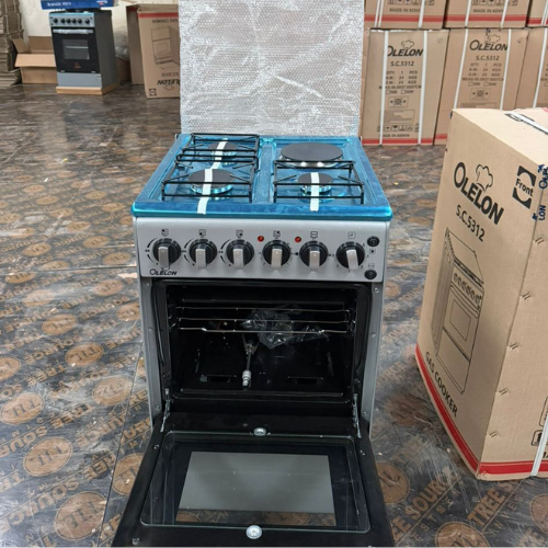 Olelon 50×55 3G + 1E Standing Cooker Silver
