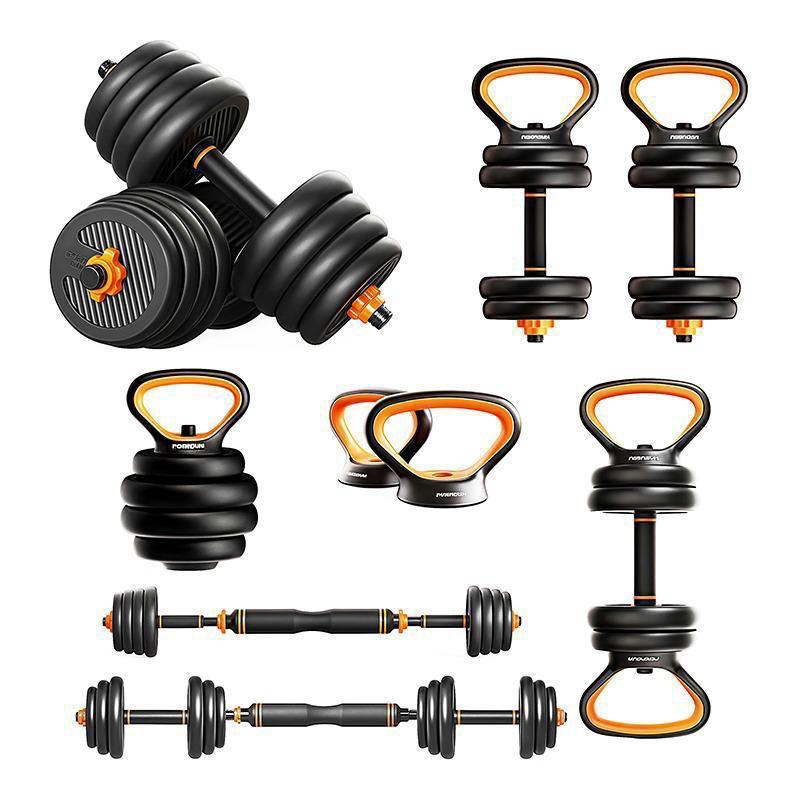Euromax 50KG 6-in-1 Kettlebell Barbell Set